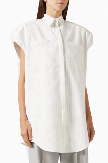 فستان بيا بنمط قميص وقصة مربعة