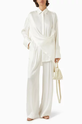 Aria Pants in Jacquard-silk