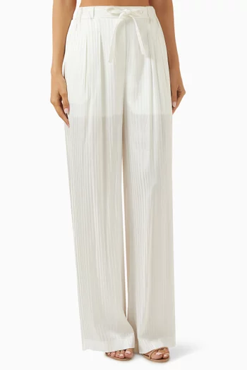 Aria Pants in Jacquard-silk