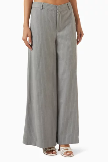 Raphia Stripe Tailored Pants