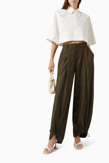 Drawstring Hem Pants