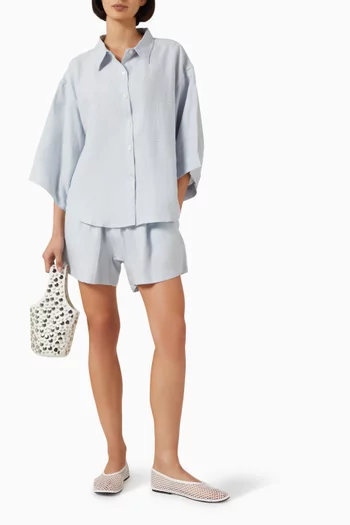 03 Shirt & Shorts Set in Organic Linen