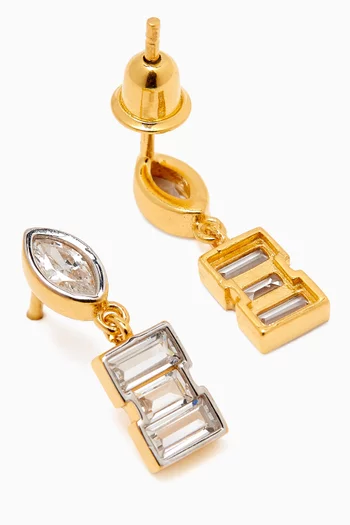 Small Drop Earrings in 24kt Gold-plated Sterling Silver