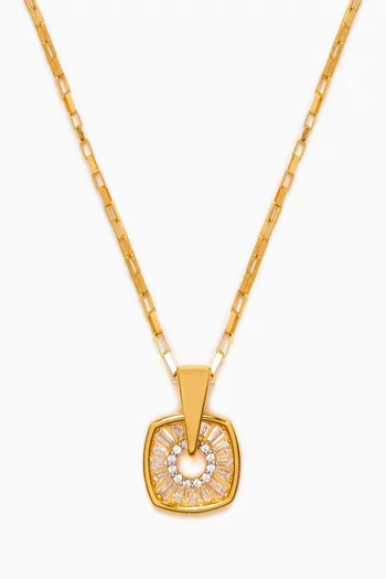 Pendant Necklace in 24kt Gold-plated Sterling Silver