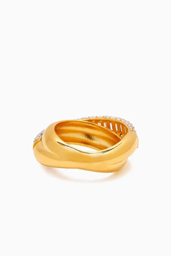 Band Ring in 24kt Gold-plated Sterling Silver