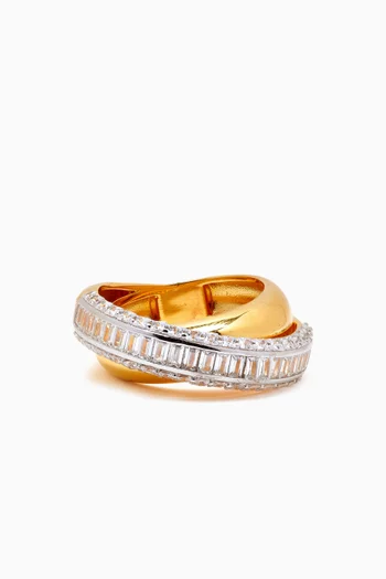 Band Ring in 24kt Gold-plated Sterling Silver