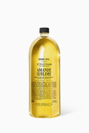 عبوة إعادة ملء زيت اماند باللوز للاستحمام، 500 ملل