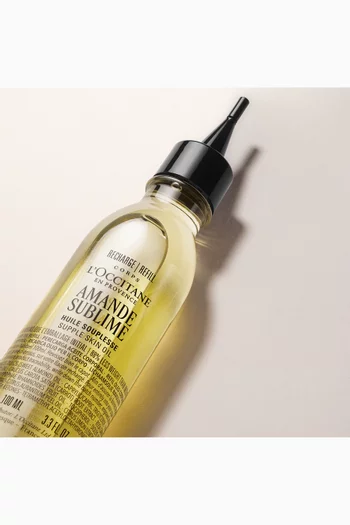 عبوة إعادة ملء زيت الجسم اماند باللوز، 100 ملل