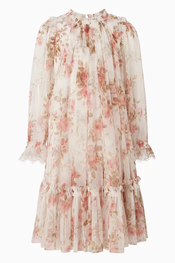 فستان سمر بنقشة ورود