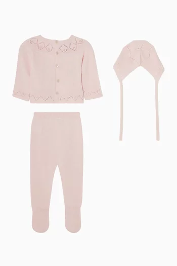 3-piece set in Cotton-knit