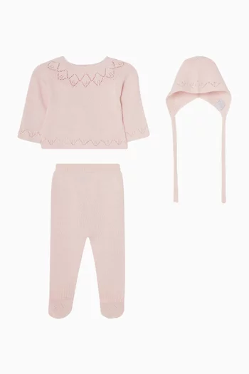 3-piece set in Cotton-knit