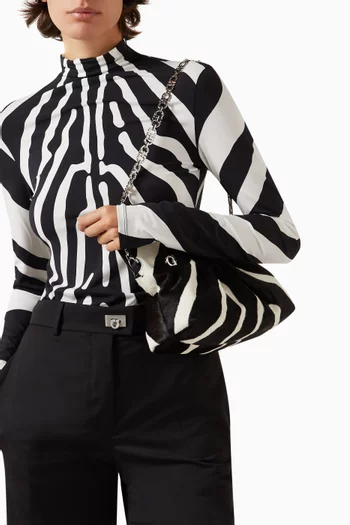 حقيبة كتف سوفت صغيرة شعر مهر