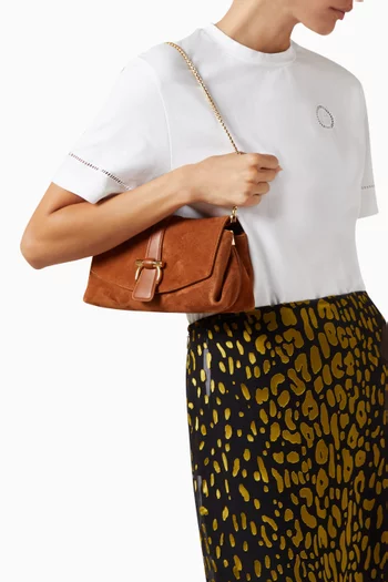 حقيبة كروس صغيرة بغطاء قلاب شمواه