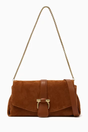 حقيبة كروس صغيرة بغطاء قلاب شمواه