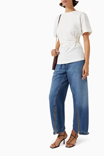 Sicuro Zip Jeans in Cotton