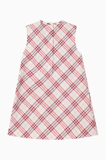 Yvette Check Dress in Cotton