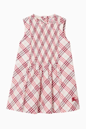 Yvette Check Dress in Cotton