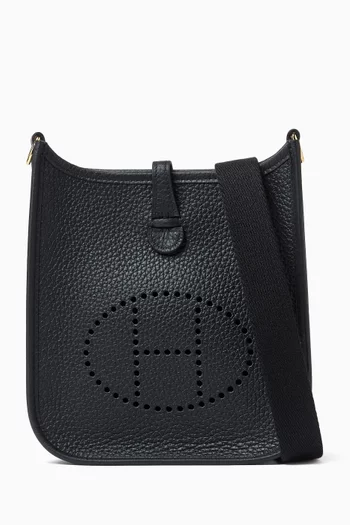 حقيبة إيفيلين ميني جلد ثور لين بملمس بارز غير مستعملة