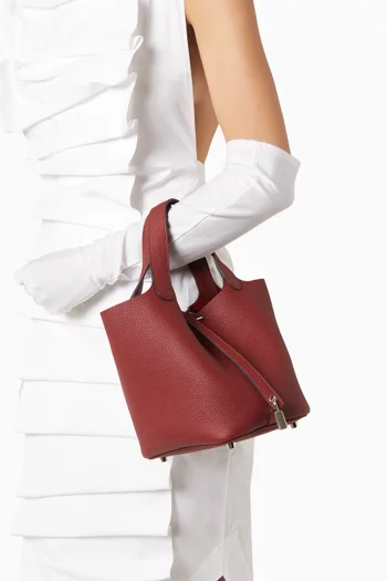 حقيبة بيكوتين 18 جلد لين بملمس بارز