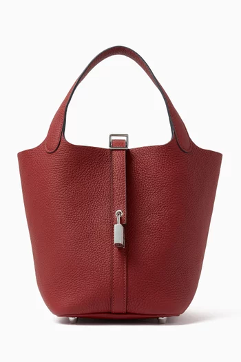 حقيبة بيكوتين 18 جلد لين بملمس بارز