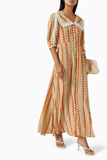 Thea Tie-back Dress in Silk