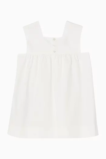 Stretch Dress in Cotton-poplin