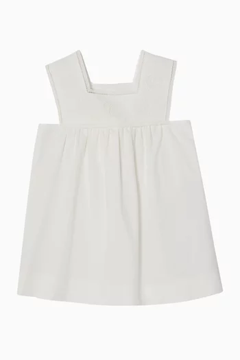Stretch Dress in Cotton-poplin