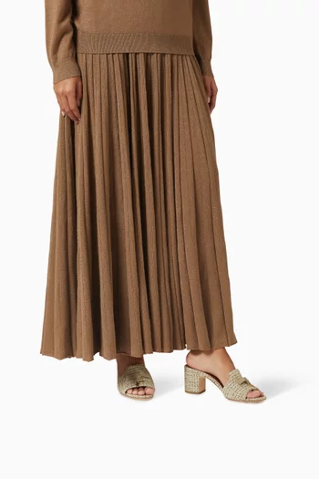 حذاء مفتوح سمر تشارمز بكعب 55 مم تويد