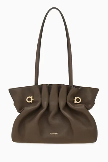 حقيبة كتف صغيرة جلد ناعم