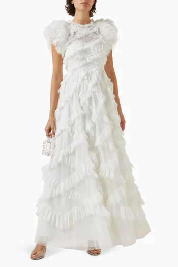 Genevieve Ruffle Gown