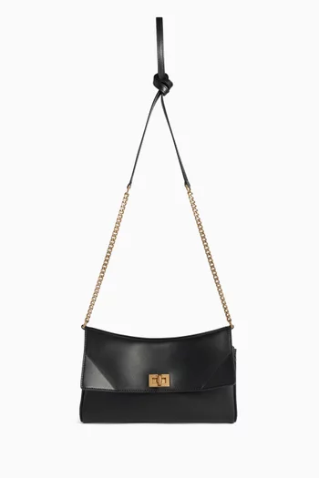 حقيبة روديو صغيرة بسلسلة جلد عجل ناعم