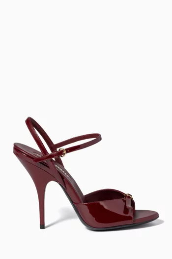 Buckles 105 Sandals in Patent Leather