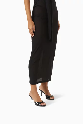 Buckle 75 Mules in Patent Leather