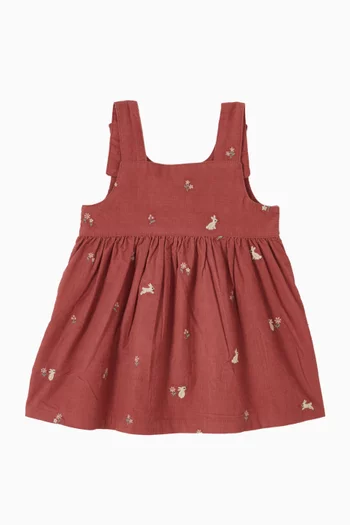 Bunny Pinafore in Corduroy