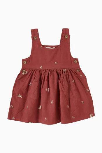 Bunny Pinafore in Corduroy