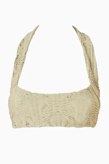 قطعة بيكيني علوية بريسا بحمالات حول الرقبة