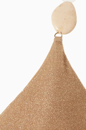 قطعة بيكيني علوية كونا مطرزة بالخرز