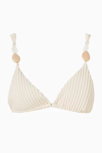 قطعة بيكيني علوية كونا مطرزة بالخرز