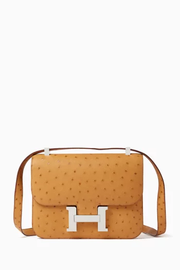 Unused Constance 24 in Ostrich Leather