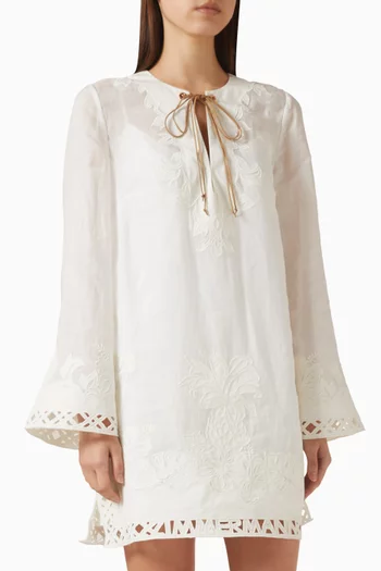 فستان إندرا بنمط تونيك مطرز