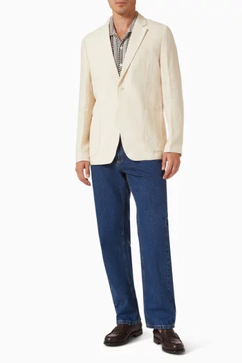 Tailored Blazer in Linen