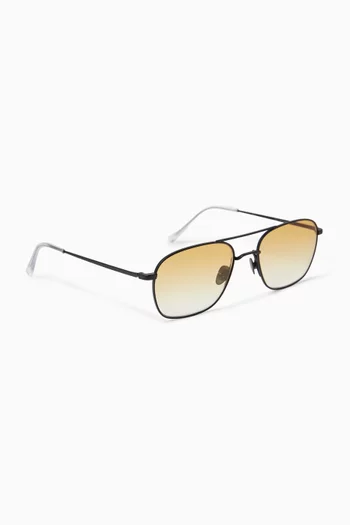 Dion Sunglasses in Stainless Steel