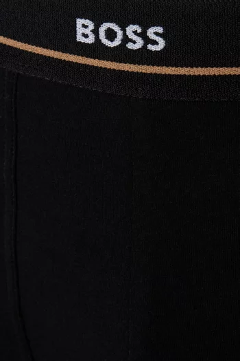 Logo Trunks in Stretch Cotton, Set of 5