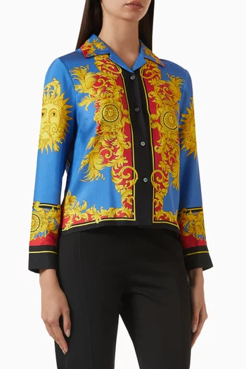 قميص ذا صن بلو حرير تويل