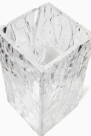 Medium Crushed Ice Vase in Acrylic