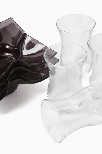 Teacup & Saucer in Acrylic, Set of 4