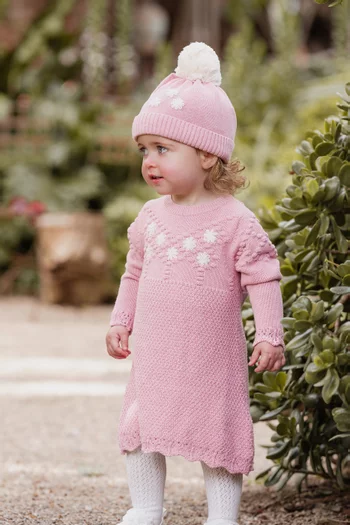 Winnie Embroidered Knit Dress