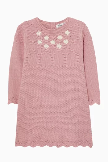 Winnie Embroidered Knit Dress