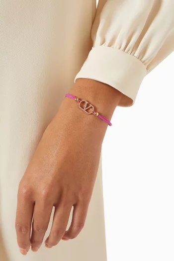 VLogo Signature Swarovski® Bracelet in Metal