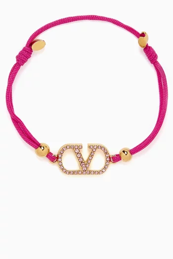 VLogo Signature Swarovski® Bracelet in Metal